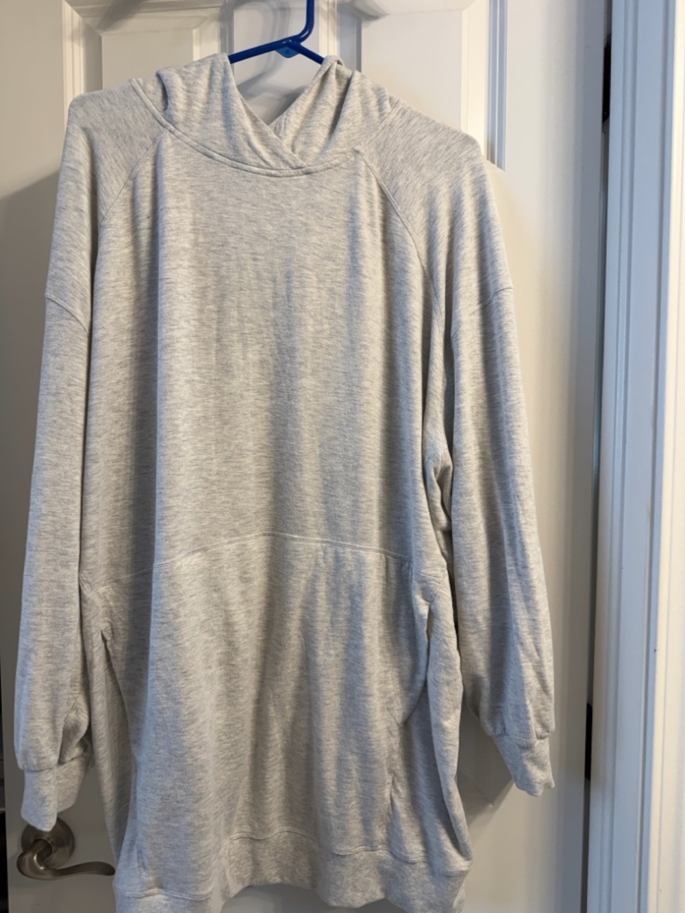 lululemon athletica Light Gray Crewneck Hoodie